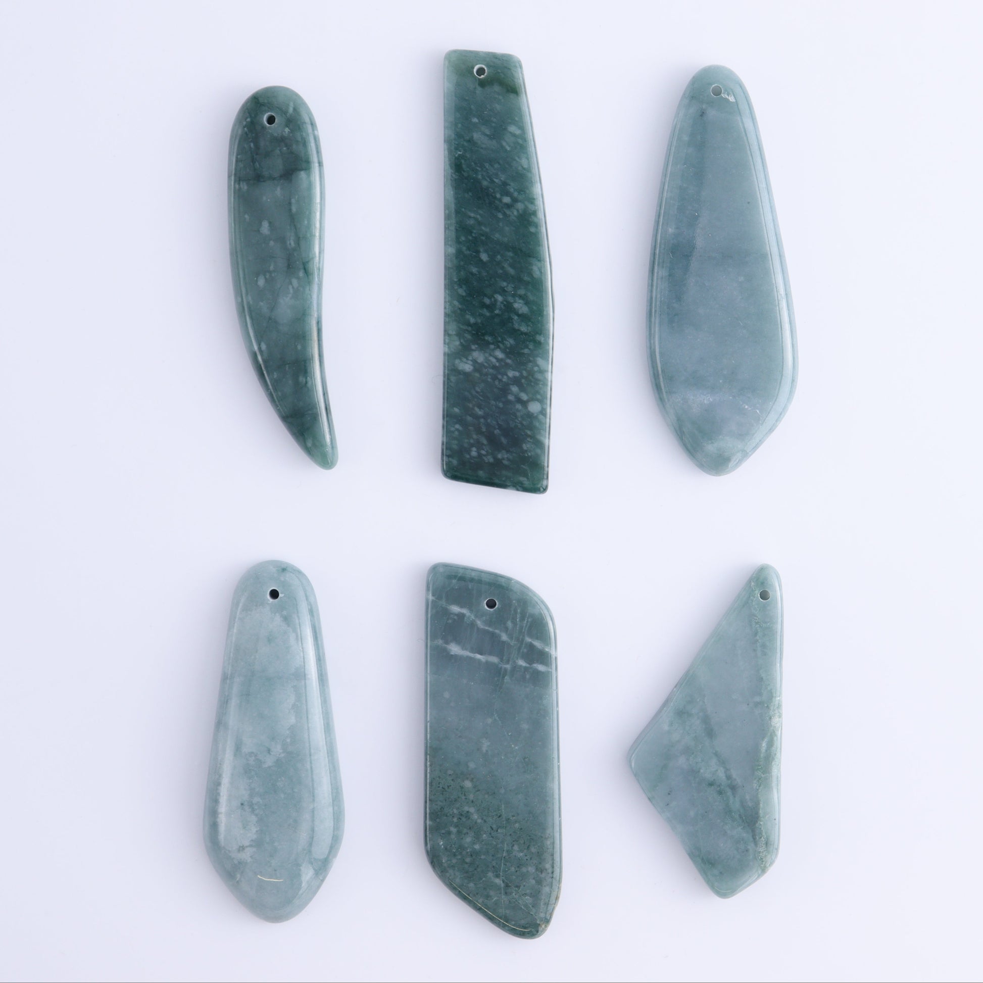 Jadeite Pendants Set of 6 - Expert Wholesale and Supplier of Wholesale Crystals & Bulk Gemstones, ["Guatemala","jadeite","Pendants"]
