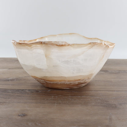 Mexican Onyx/Calcite Bowl 12"