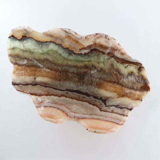 Mexican Onyx/Calcite Bowl 21" - Expert Wholesale and Supplier of Wholesale Crystals & Bulk Gemstones, ["Bowls","Calcite","Mexico","onyx"]