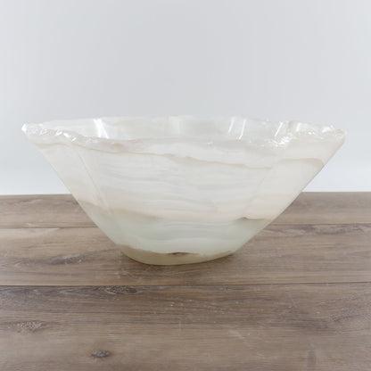Mexican Onyx/Calcite Bowl 15"