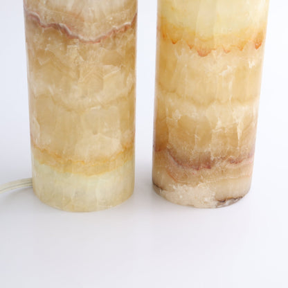 Mexican Onyx/Calcite Lamps Set of 2 - Expert Wholesale and Supplier of Wholesale Crystals & Bulk Gemstones, ["Lamps","Mexico","onyx"]