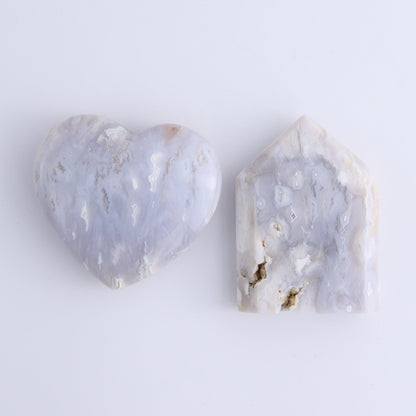 Agate Mermaid Tails, Spheres, Hearts, Flames and a Tower Set of 9 - Expert Wholesale and Supplier of Wholesale Crystals & Bulk Gemstones, ["Agate","Clouds","flames","Hearts","Spheres"]