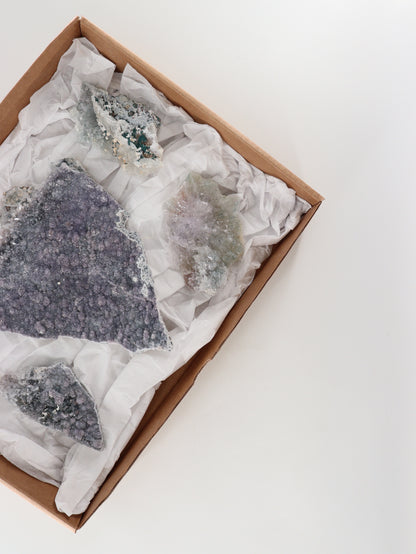 Amethyst Flower Set of 5 - Expert Wholesale and Supplier of Wholesale Crystals & Bulk Gemstones, []