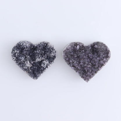 Amethyst Hearts Set of 8