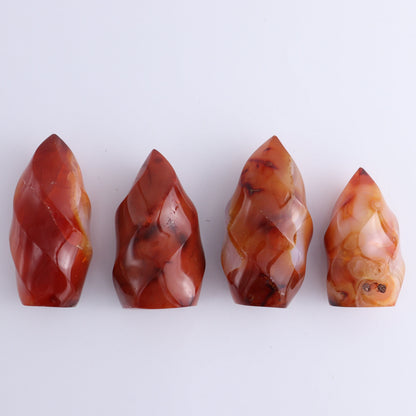 Carnelian Flames Set of 7 - Expert Wholesale and Supplier of Wholesale Crystals & Bulk Gemstones, ["carnelian","flames","Madagascar"]