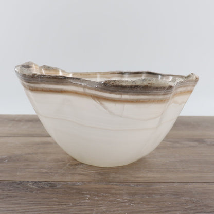 Mexican Onyx/Calcite Bowl 12"