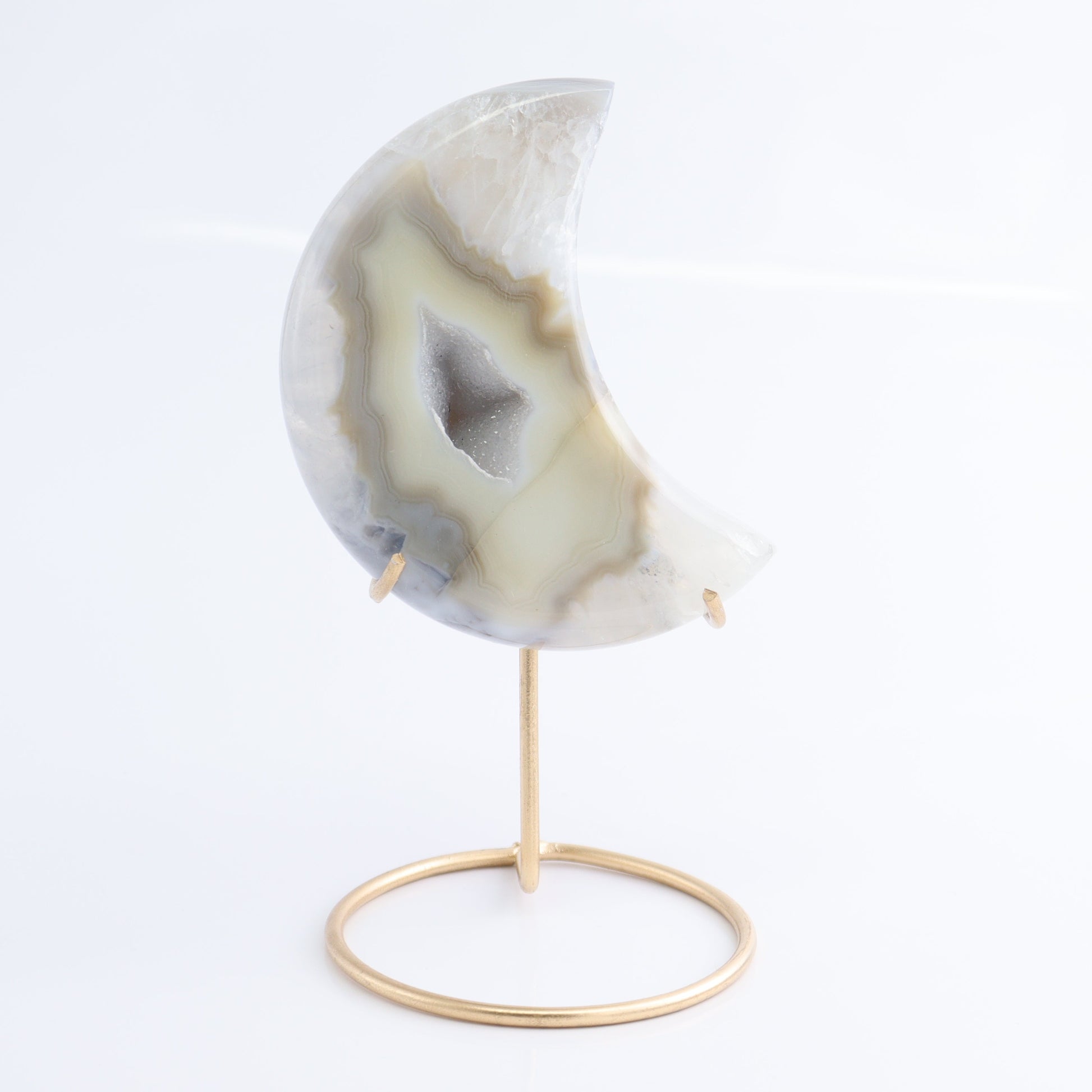 Agate Moons with Stand Set of 5 - Expert Wholesale and Supplier of Wholesale Crystals & Bulk Gemstones, ["Agate","Brazil","moons"]