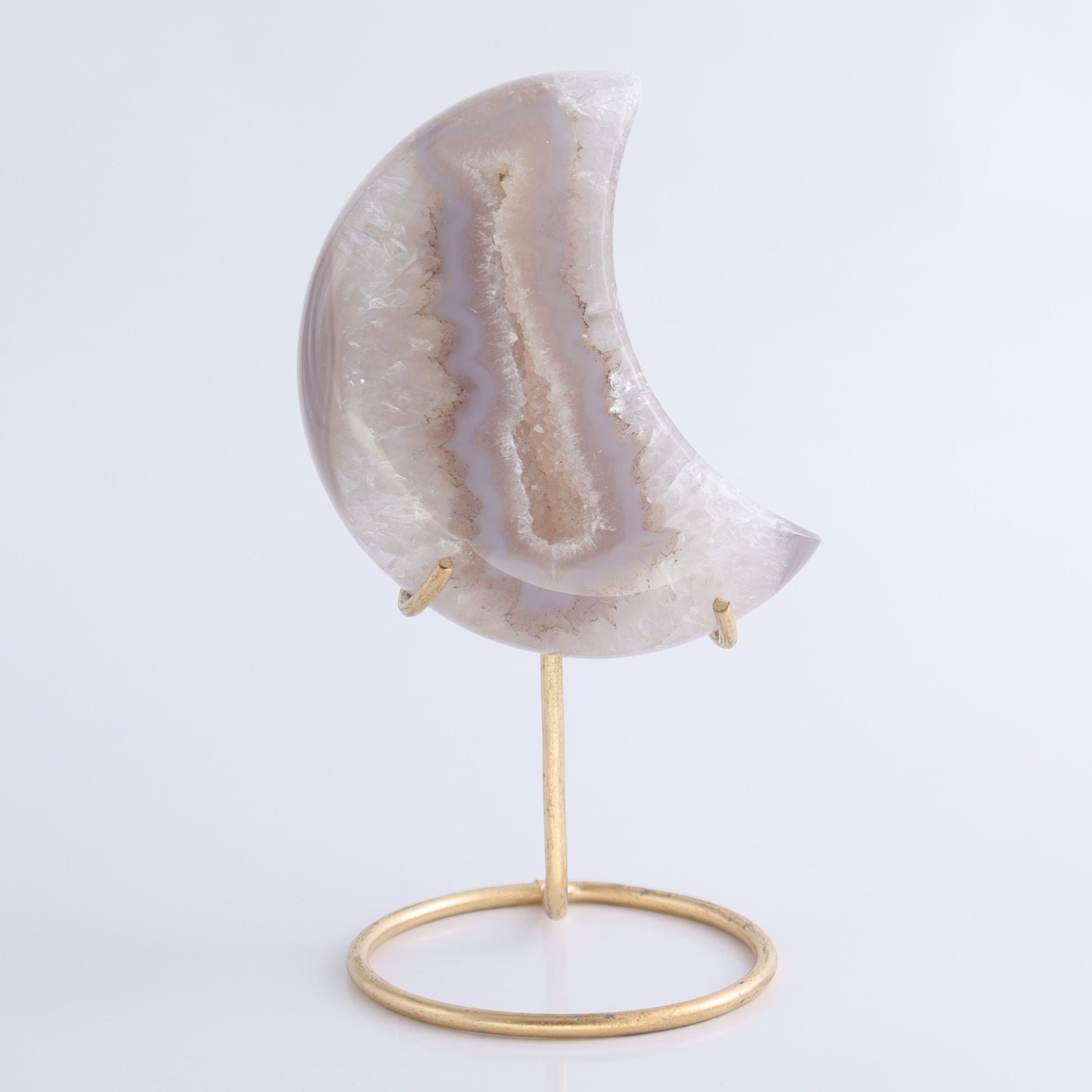 Agate Moons with Stand Set of 5 - Expert Wholesale and Supplier of Wholesale Crystals & Bulk Gemstones, ["Agate","Brazil","moons"]