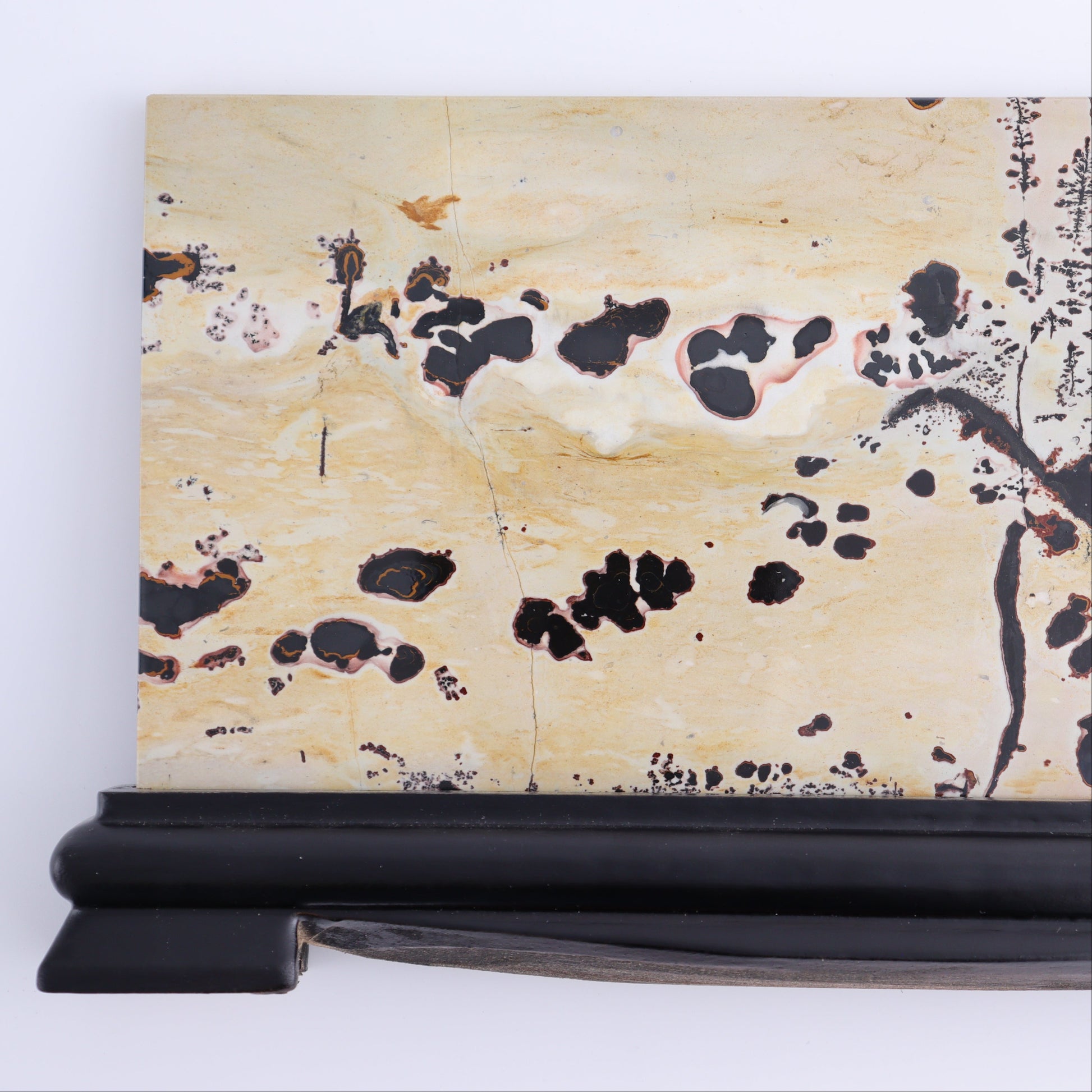 Picture Jasper Slab on Wooden Stand - Expert Wholesale and Supplier of Wholesale Crystals & Bulk Gemstones, ["China","Picture Jasper","Slices and Slabs"]