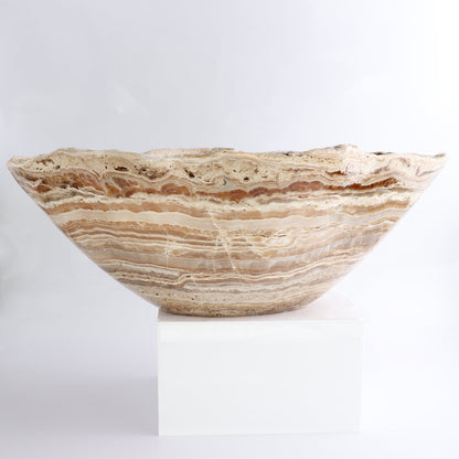 Mexican Onyx/Calcite Bowl 15"