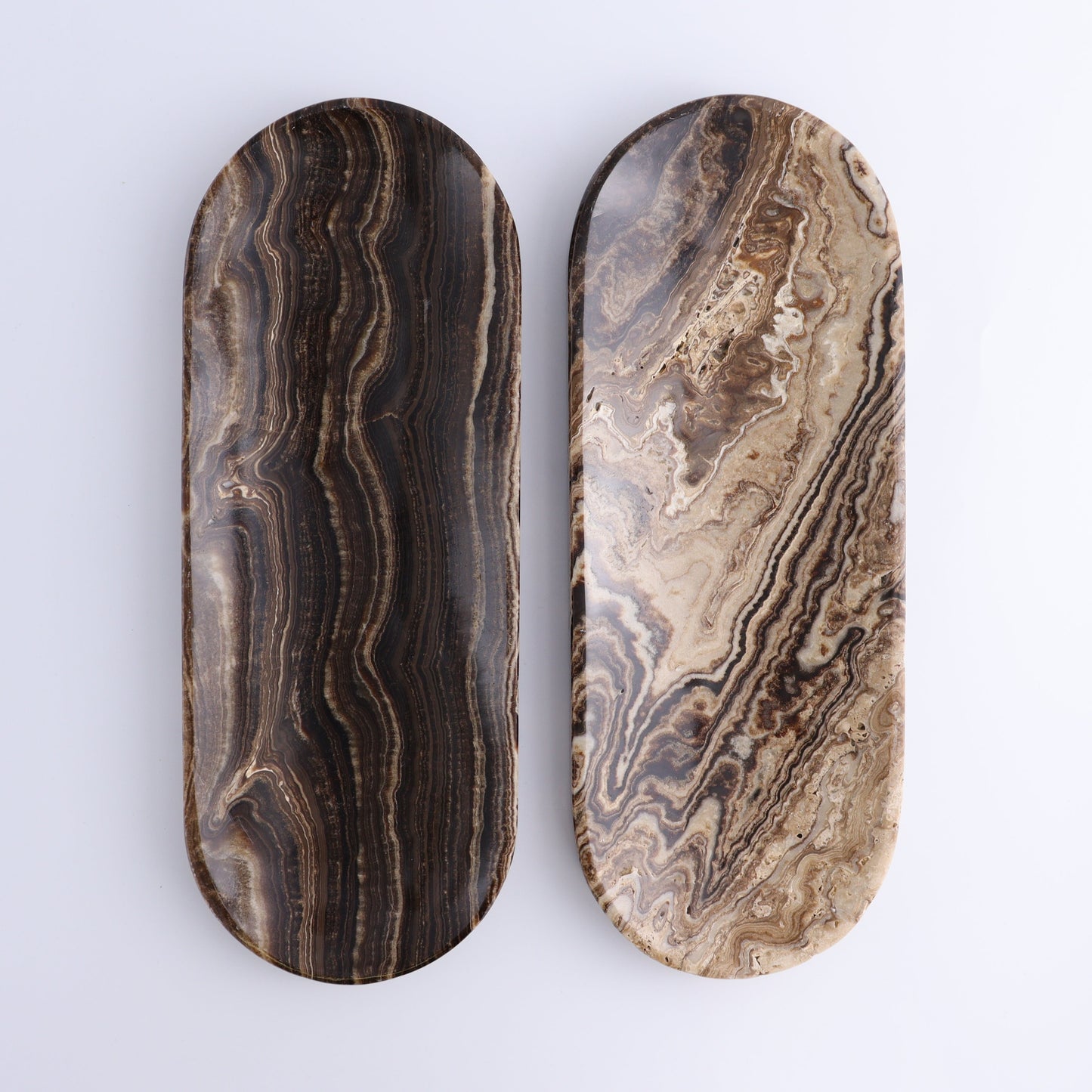 One Chocolate Onyx Oval Dish - Expert Wholesale and Supplier of Wholesale Crystals & Bulk Gemstones, ["Catalog Onyx","Chocolate Calcite","Decorative Dish","Mexico","onyx","Oval Dish"]
