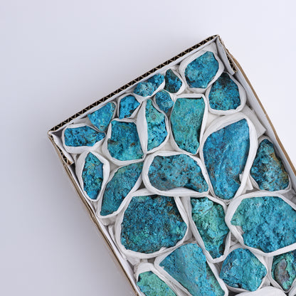 Chrysocolla Roughs Flat - Expert Wholesale and Supplier of Wholesale Crystals & Bulk Gemstones, ["Chrysocolla","Flats","Freeforms","Peru","Rough"]