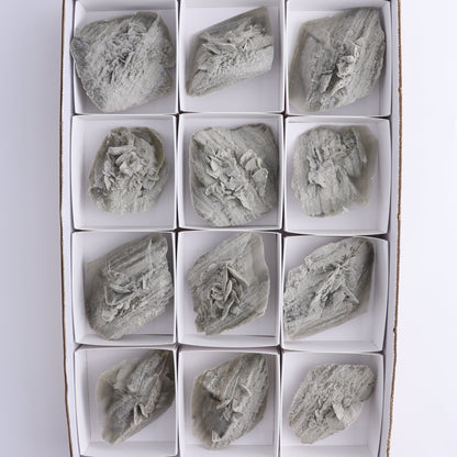 Selenite Clusters Set of 12