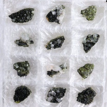 Epidote Set of 15 - Expert Wholesale and Supplier of Wholesale Crystals & Bulk Gemstones, ["epidote","flat","Flats"]