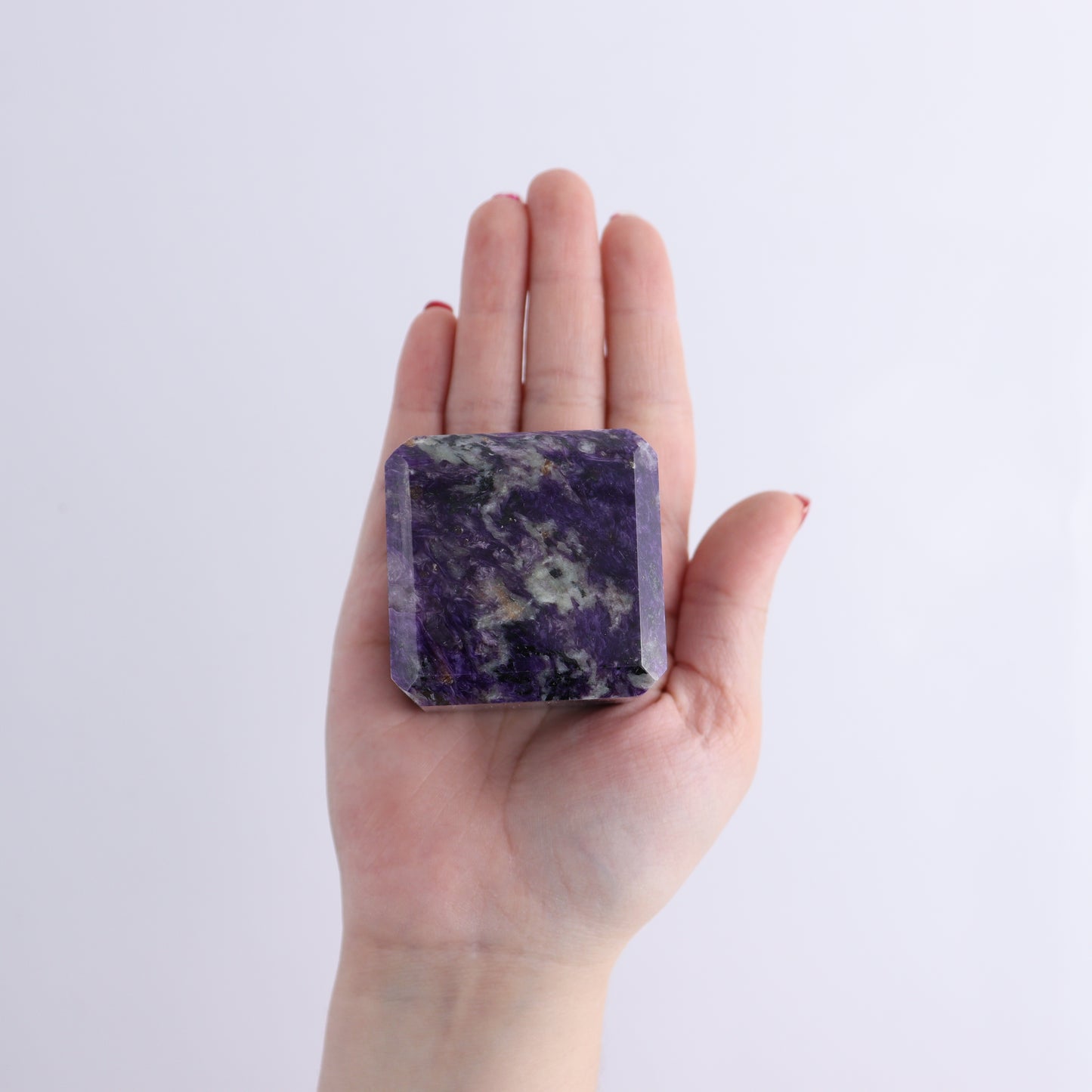 Charoite Cubes Set of 4 - Expert Wholesale and Supplier of Wholesale Crystals & Bulk Gemstones, ["Charoite","Cubes","Russia"]