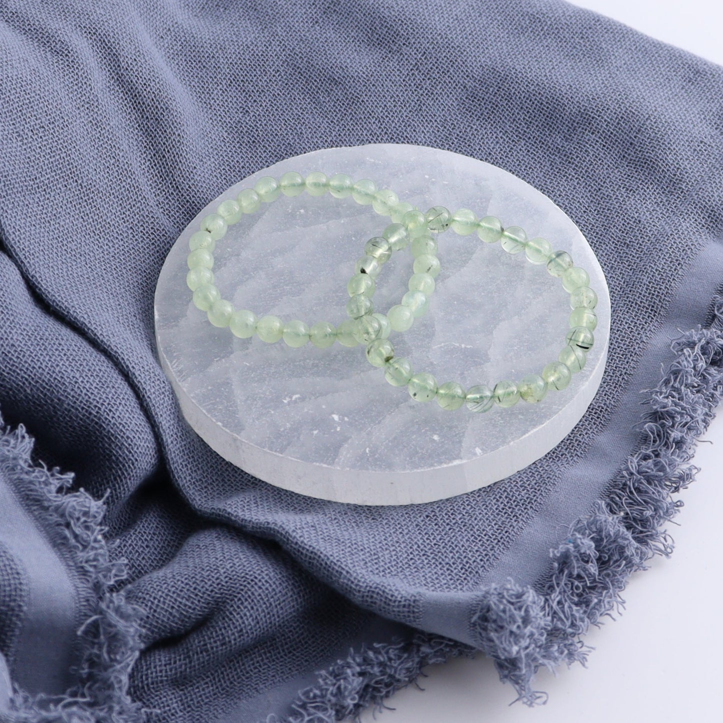 One Prehnite Bracelet 6-7mm - Expert Wholesale and Supplier of Wholesale Crystals & Bulk Gemstones, ["Bracelet","bracelets","Prehnite"]