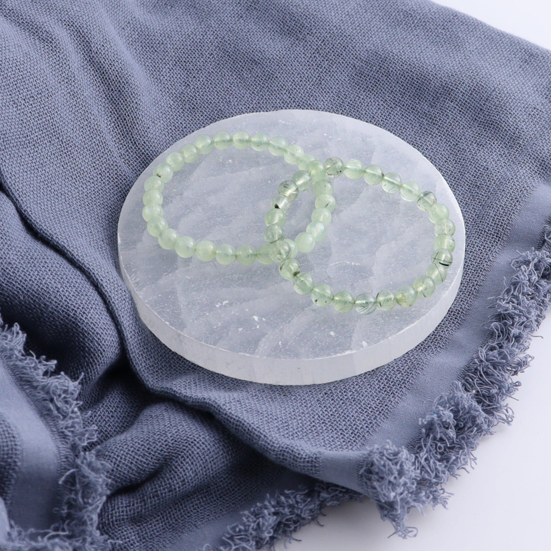 One Prehnite Bracelet 6-7mm - Expert Wholesale and Supplier of Wholesale Crystals & Bulk Gemstones, ["Bracelet","bracelets","Prehnite"]