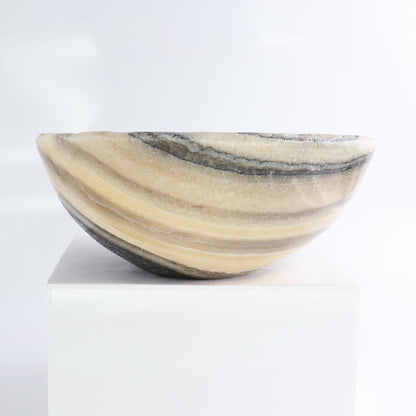 Mexican Onyx/Calcite Bowl 10"