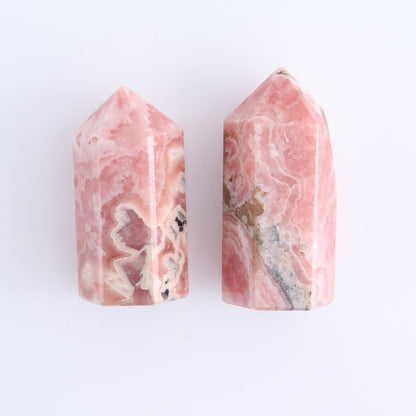 Rhodochrosite Towers Set of 7