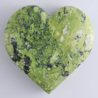 Serpentine with Pyrite Hearts Set of 3 - Expert Wholesale and Supplier of Wholesale Crystals & Bulk Gemstones, ["Hearts","Peru","serpentine"]