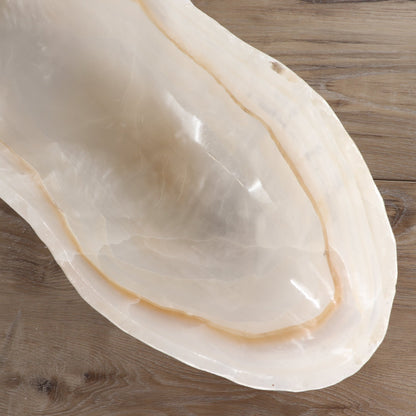 Mexican Onyx/Calcite Canoe Bowl 36"