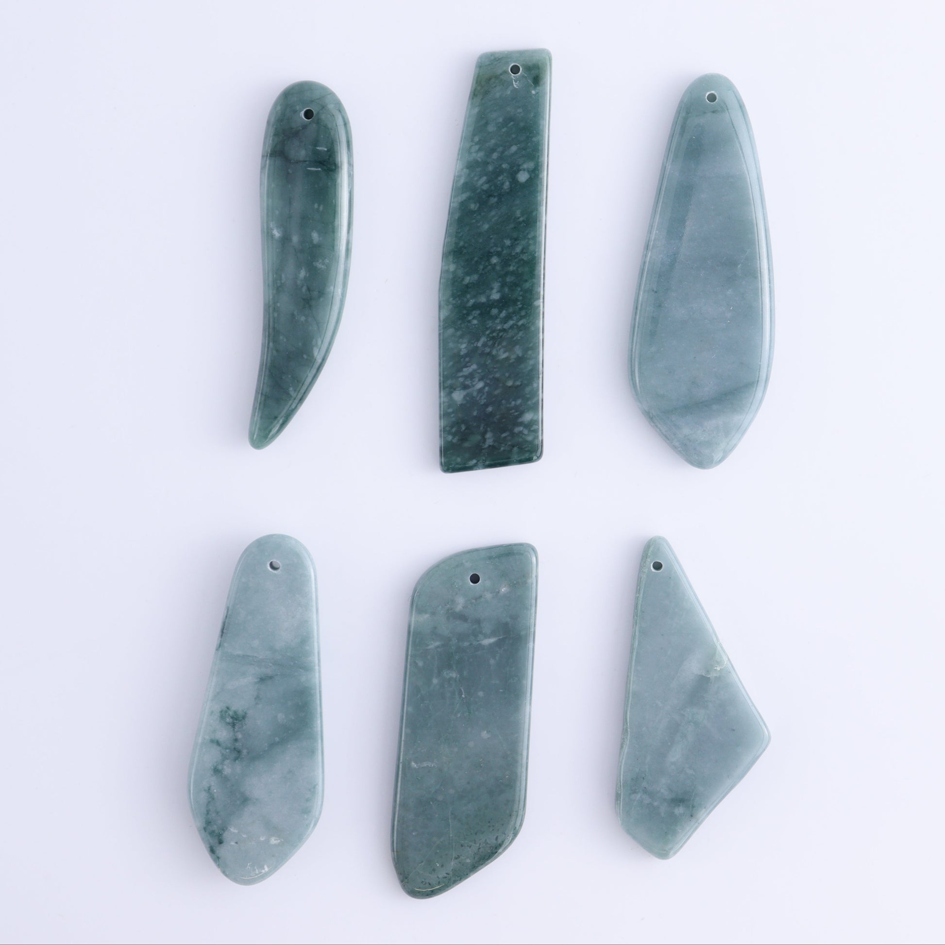 Jadeite Pendants Set of 6 - Expert Wholesale and Supplier of Wholesale Crystals & Bulk Gemstones, ["Guatemala","jadeite","Pendants"]