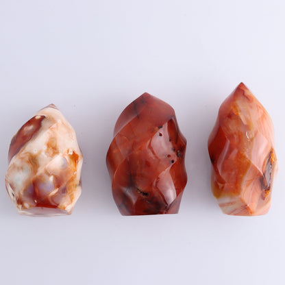 Carnelian Flames Set of 7 - Expert Wholesale and Supplier of Wholesale Crystals & Bulk Gemstones, ["carnelian","flames","Madagascar"]