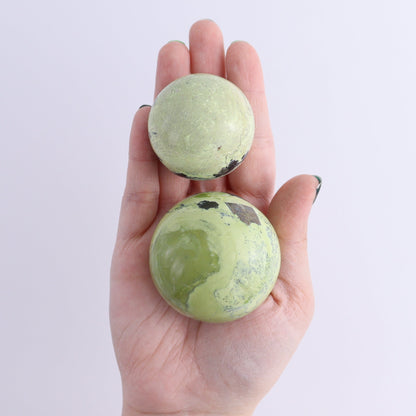 Serpentine with Pyrite Spheres Set of 25 - Expert Wholesale and Supplier of Wholesale Crystals & Bulk Gemstones, ["Peru","serpentine","Spheres"]