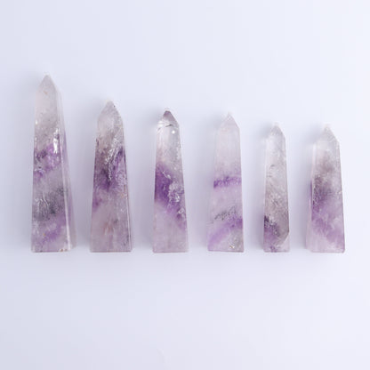 Amethyst Obelisks Set of 6 - Expert Wholesale and Supplier of Wholesale Crystals & Bulk Gemstones, ["Amethyst","Brazil","Obelisk"]