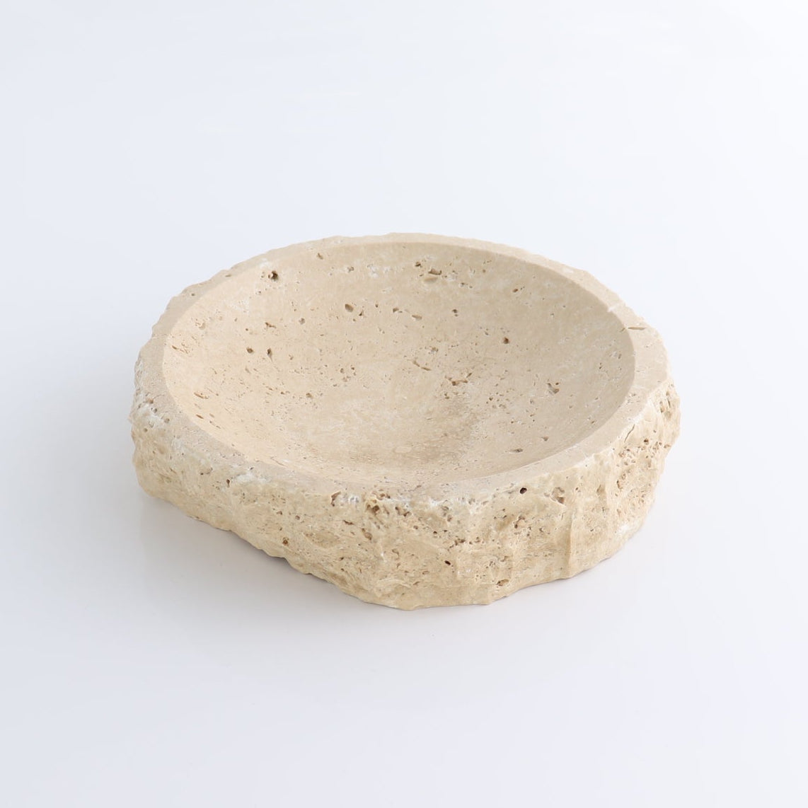 One Large Travertine Rustic Bowl