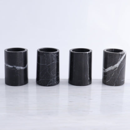 Black Marble Shot Glass Set - Expert Wholesale and Supplier of Wholesale Crystals & Bulk Gemstones, ["Black Marble","Marble","Mexico","Shot Glasses"]