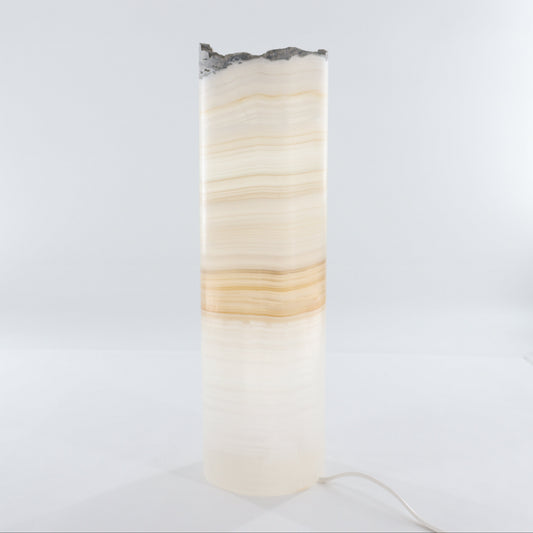 One Honey Onyx with Stone Edge Lamp Blind - Expert Wholesale and Supplier of Wholesale Crystals & Bulk Gemstones, ["Lamps","Mexico","onyx"]