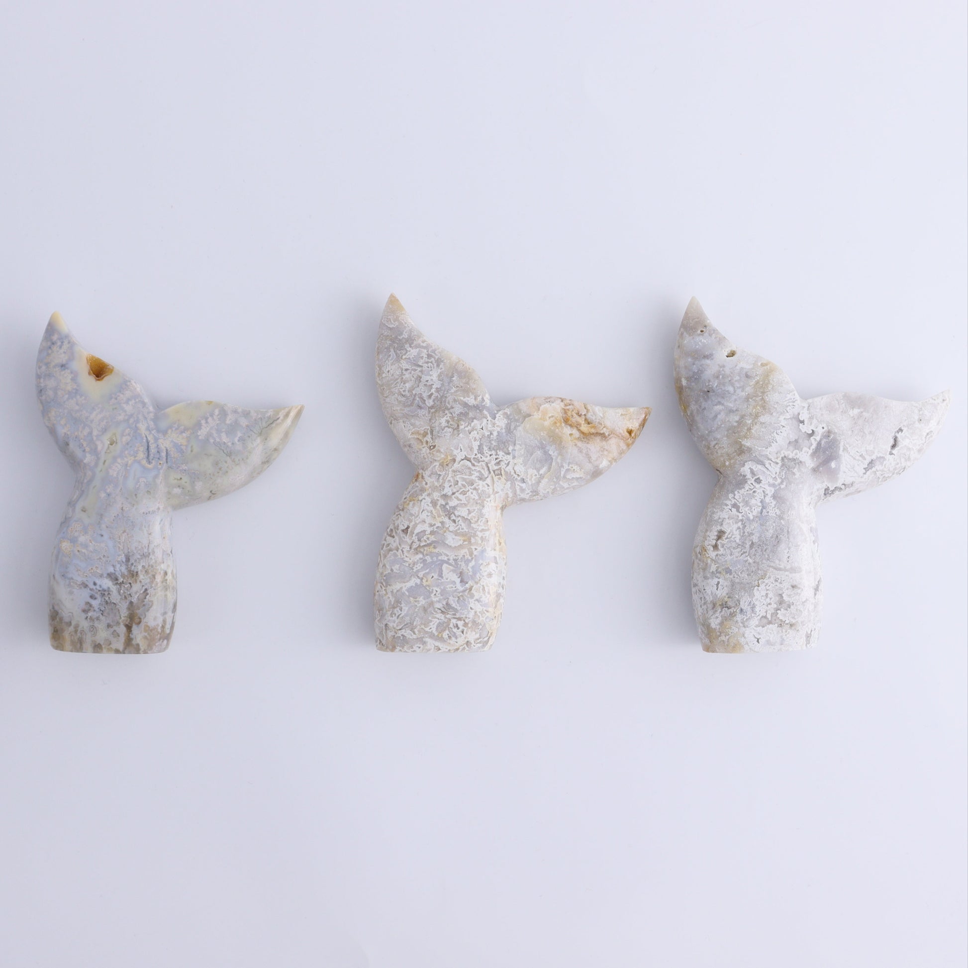 Agate Mermaid Tails, Spheres, Hearts, Flames and a Tower Set of 9 - Expert Wholesale and Supplier of Wholesale Crystals & Bulk Gemstones, ["Agate","Clouds","flames","Hearts","Spheres"]