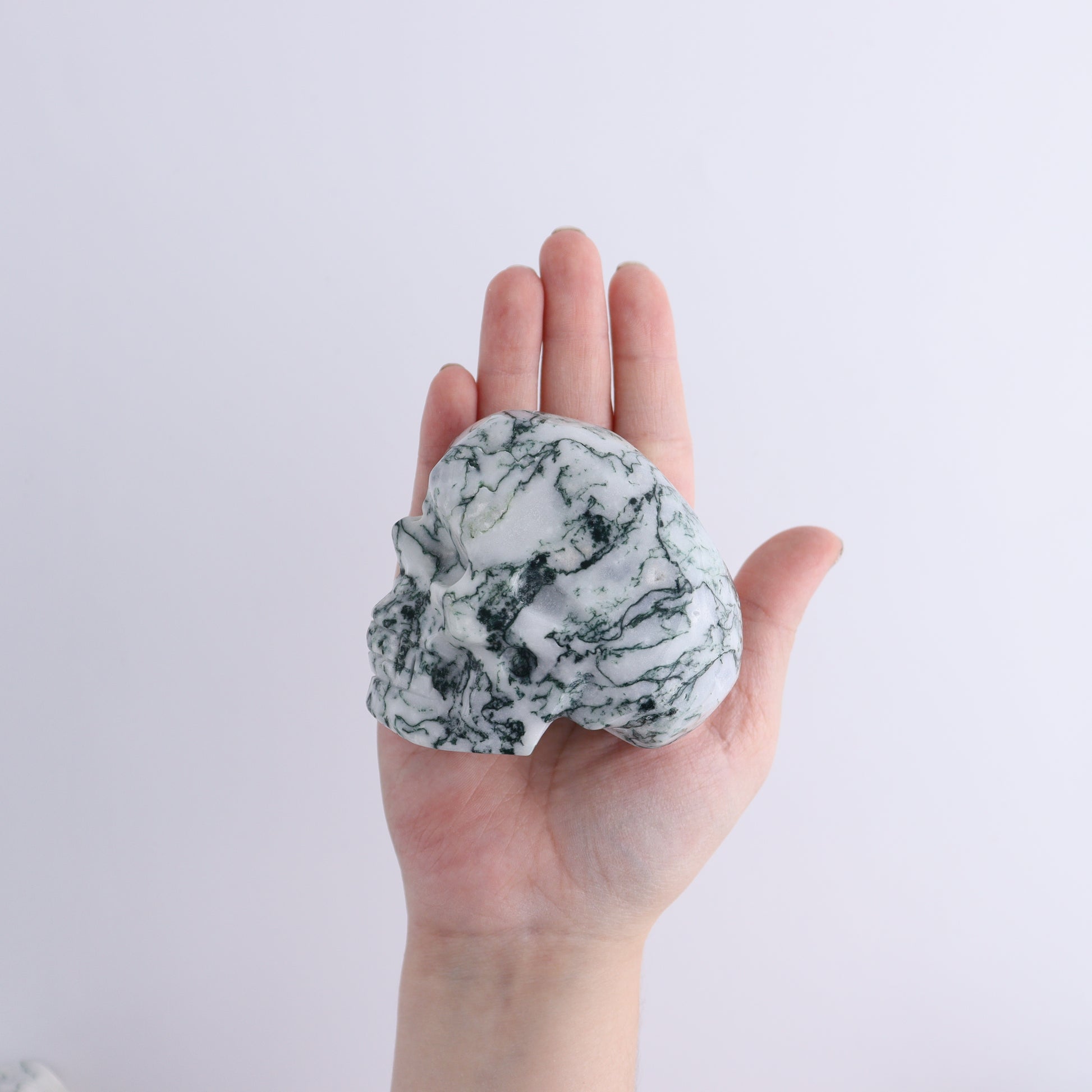 Moss Agate Skulls 4 - Expert Wholesale and Supplier of Wholesale Crystals & Bulk Gemstones, ["China","Moss Agate","Skulls"]