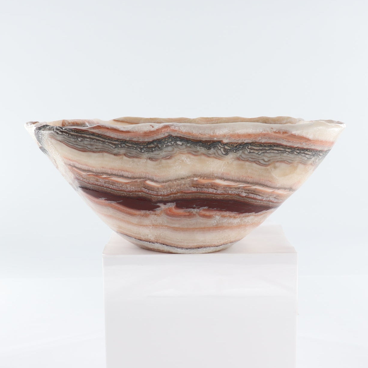 Mexican Onyx/Calcite Bowl 15"