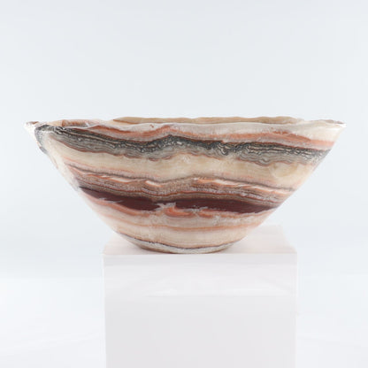 Mexican Onyx/Calcite Bowl 15"