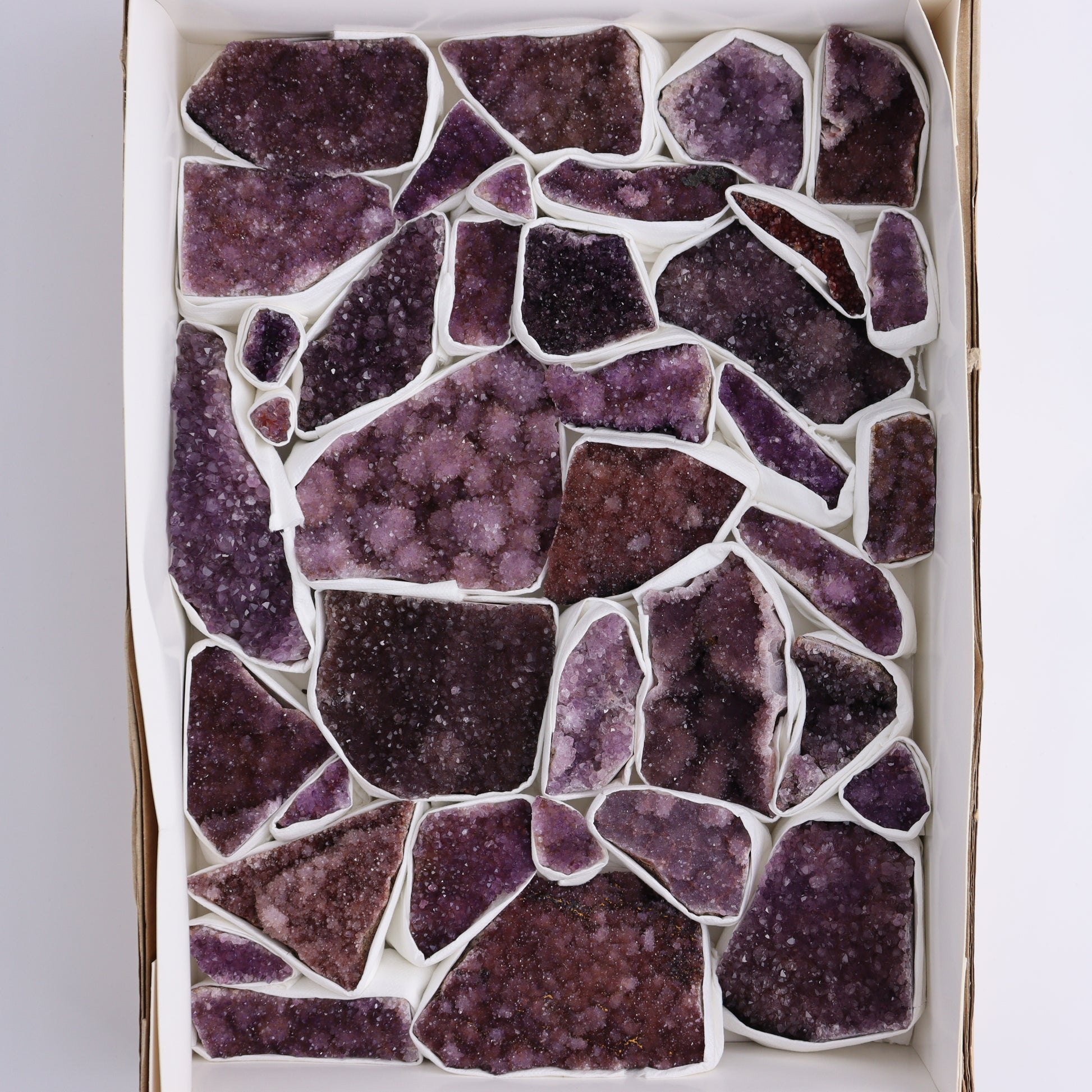 Amethyst Clusters Flat - Expert Wholesale and Supplier of Wholesale Crystals & Bulk Gemstones, ["Amethyst","Clusters"]