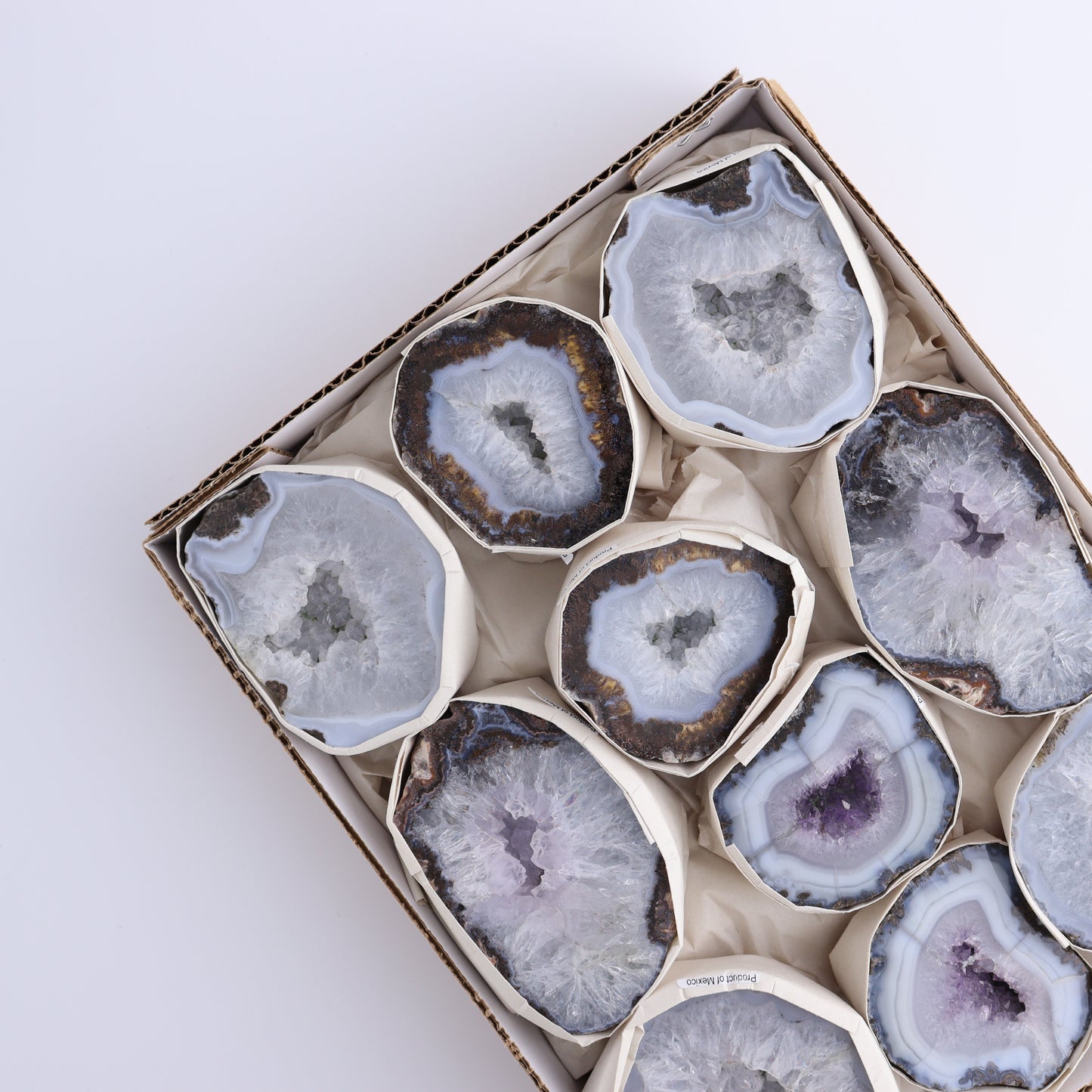 Las Choyas Geodes Set of 10 - Expert Wholesale and Supplier of Wholesale Crystals & Bulk Gemstones, ["Geodes","las choyas","Mexico"]