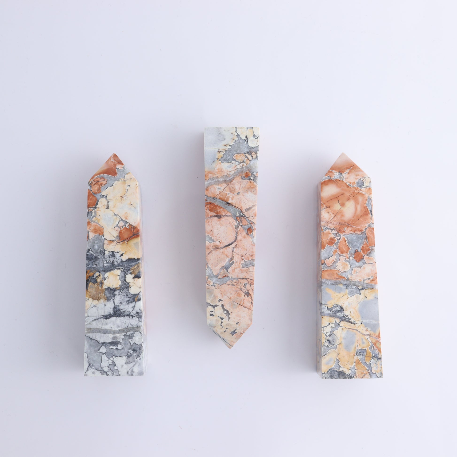 Maligano Jasper Mixed Set of 6 - Expert Wholesale and Supplier of Wholesale Crystals & Bulk Gemstones, ["close_50","Freeforms","Indonesia","Maligno Jasper","Towers"]