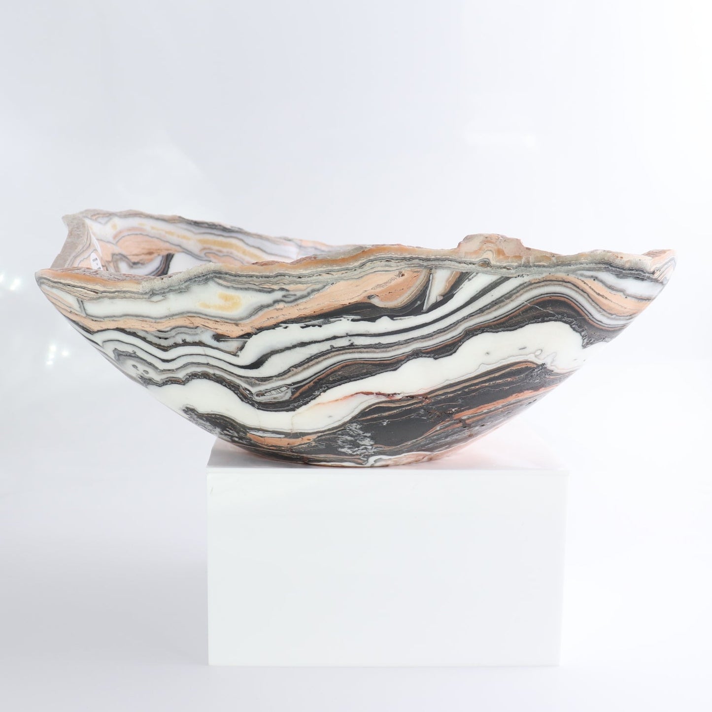 Mexican Onyx/Calcite Bowl 13"