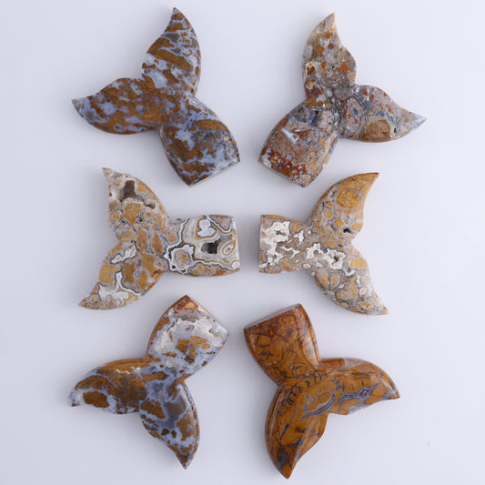Brecciated Jasper Mermaid Tails Set of 6 - Expert Wholesale and Supplier of Wholesale Crystals & Bulk Gemstones, ["Brecciated Jasper","Indonesia","Mermaid Tail"]