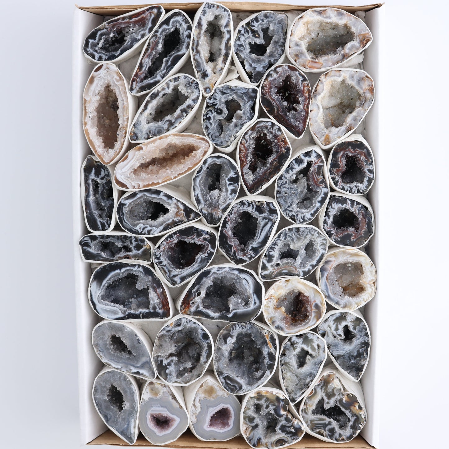 Agate Geodes Flat - Expert Wholesale and Supplier of Wholesale Crystals & Bulk Gemstones, ["Agate","Geodes"]