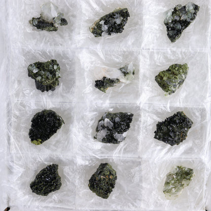Epidote Set of 15 - Expert Wholesale and Supplier of Wholesale Crystals & Bulk Gemstones, ["epidote","flat","Flats"]
