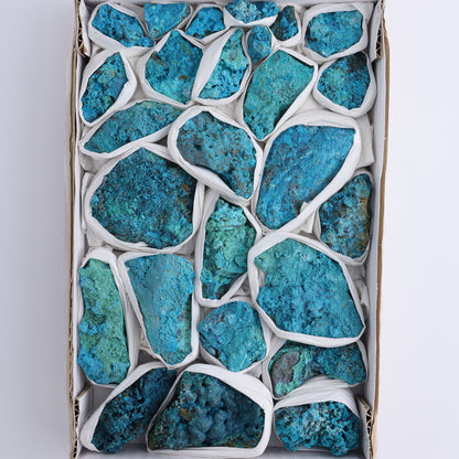 Chrysocolla Roughs Flat - Expert Wholesale and Supplier of Wholesale Crystals & Bulk Gemstones, ["Chrysocolla","Flats","Freeforms","Peru","Rough"]