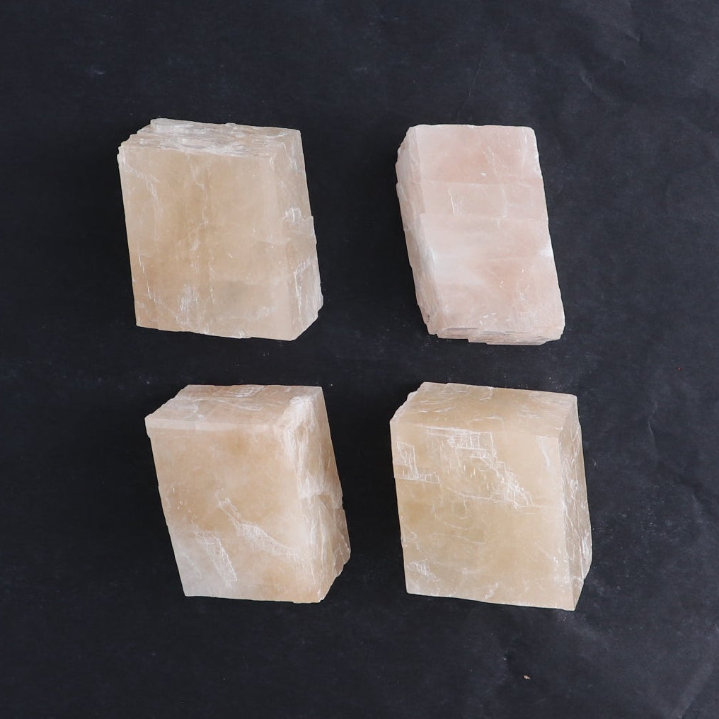 Pink Optical Calcite (Fluorescent) Set of 24 - Expert Wholesale and Supplier of Wholesale Crystals & Bulk Gemstones, ["Calcite","Mexico","Optical Calcite"]