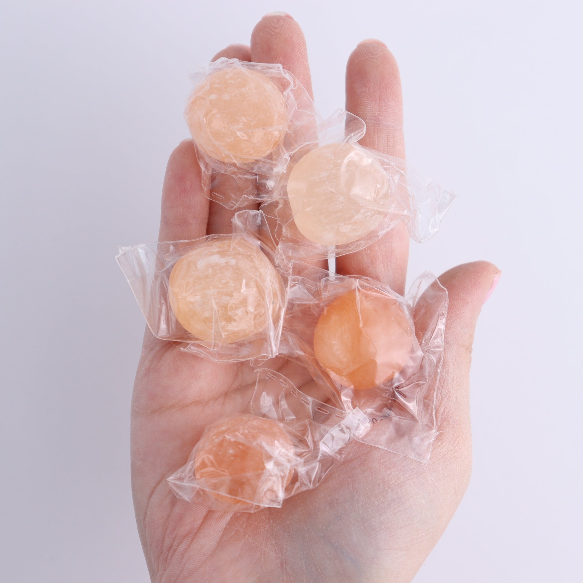 Peach Selenite Tumbles 1 kg Set - Expert Wholesale and Supplier of Wholesale Crystals & Bulk Gemstones, ["Morocco","Peach Selenite","selenite","tumbles"]