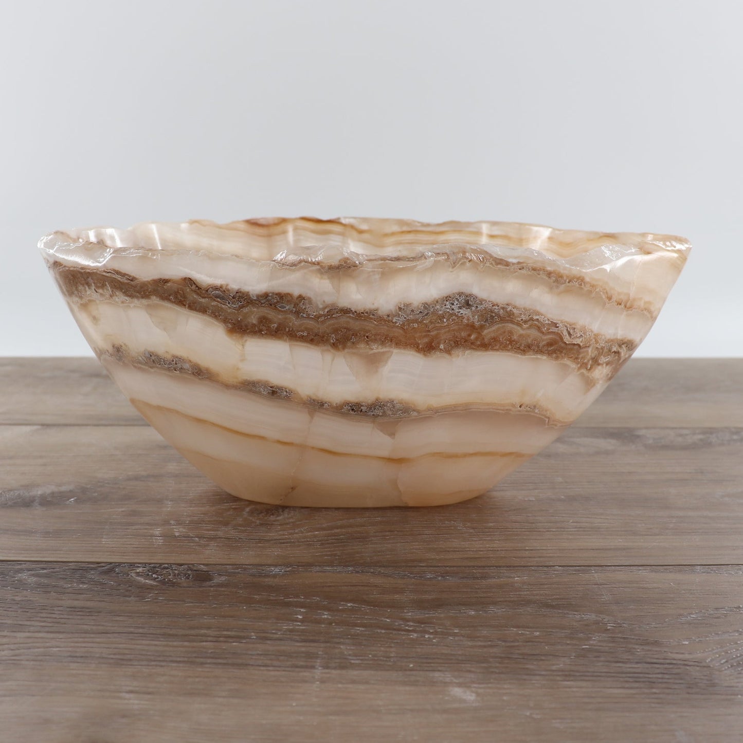 Mexican Onyx/Calcite Bowl 12"