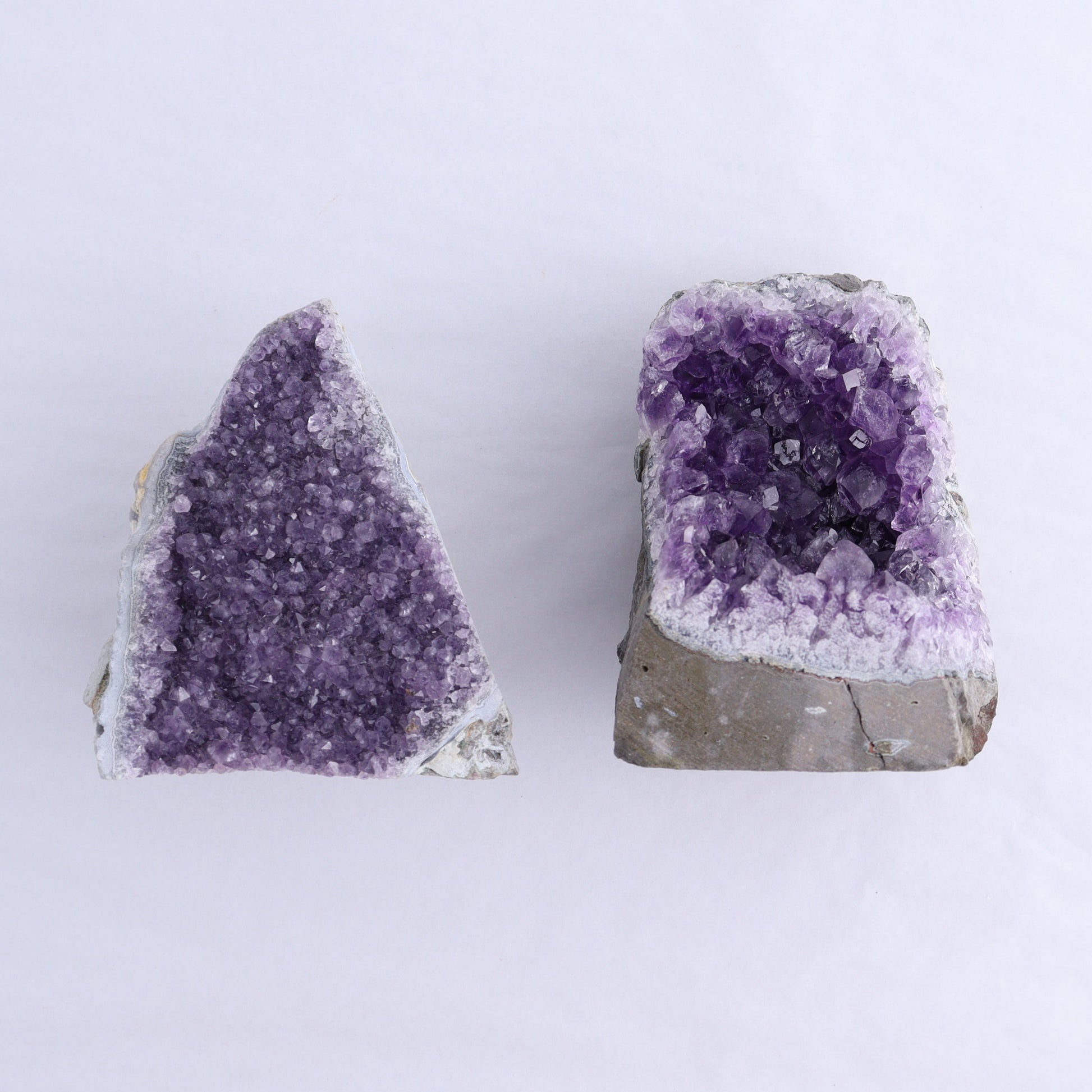 Uruguay Amethyst Cut Base Set of 8 - Expert Wholesale and Supplier of Wholesale Crystals & Bulk Gemstones, ["Amethyst","Cut Base","Uruguay"]