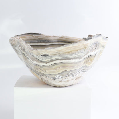 Mexican Onyx/Calcite Bowl 13"