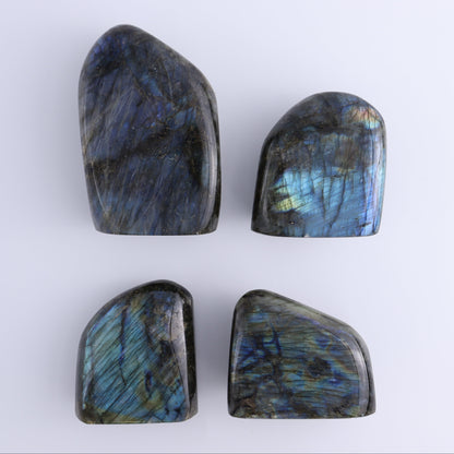 Labradorite Freeform Set of 4 - Expert Wholesale and Supplier of Wholesale Crystals & Bulk Gemstones, ["Freeforms","Labradorite","Madagascar"]